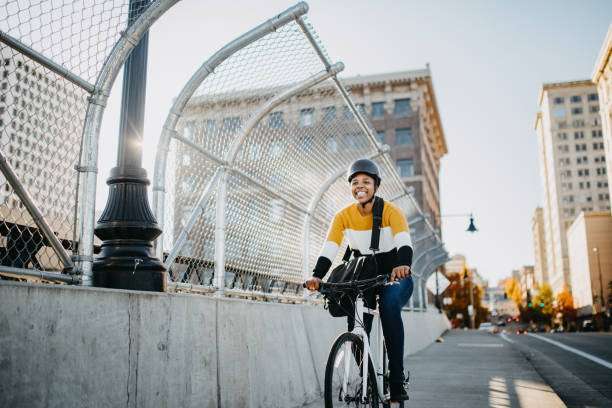 riding an electric scooter, bike helmet